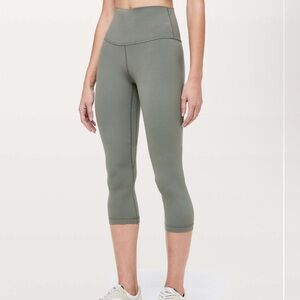 Lululemon Align Crop 21” Grey Sage Size 6